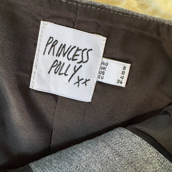 Princess Polly Wilkins Mini Skirt - Slate Grey - Picture 6 of 6
